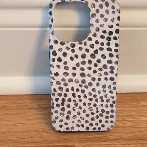 Burga iphone Black and White Speckled Phone Case
